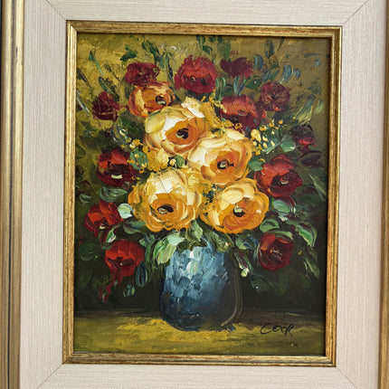 Detailed Floral Still Life Oil Painting "Flower Vase" Original Artwork Holland Art Shop