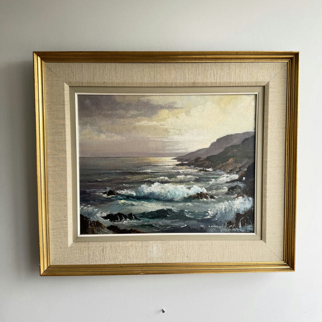 Detailed Seascape Oil Painting "Coastal Painting" Traditional Artwork Holland Art Shop