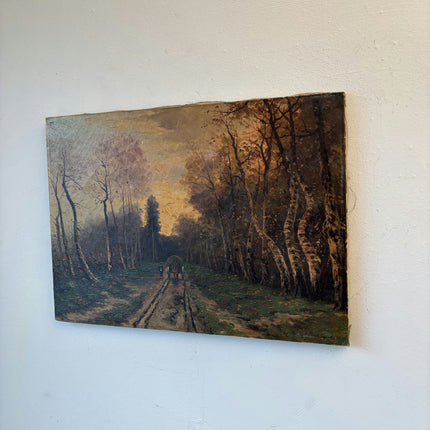 Wonderful Oil Painting Landscape "Autumn Pathway" Original Medium Art Holland Art Shop