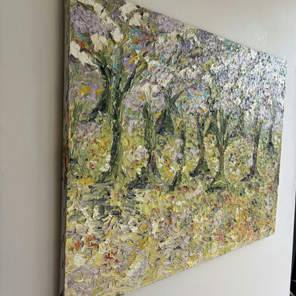 Detailed Landscape Oil Painting "Flower Stems" Classic Large Artwork Holland Art Shop