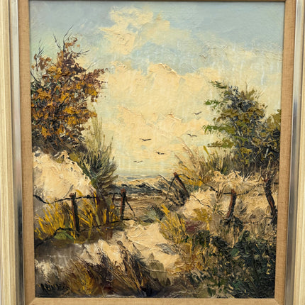 Classic Seascape Oil Painting "Sandy Path" Expressive Art Holland Art Shop