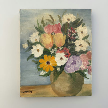 Detailed Floral Still Life Oil Painting "Flower Vase" Timeless Small Art Holland Art Shop