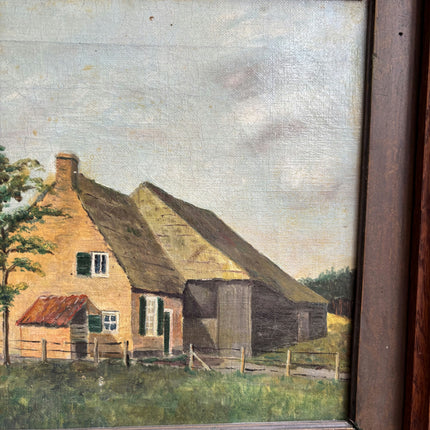 Rustic Farm Oil Painting "Thatched Cottage" Classic Art Holland Art Shop