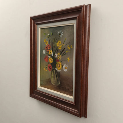 Rustic Interior Oil Painting "Flower Vase" Elegant Artwork Holland Art Shop