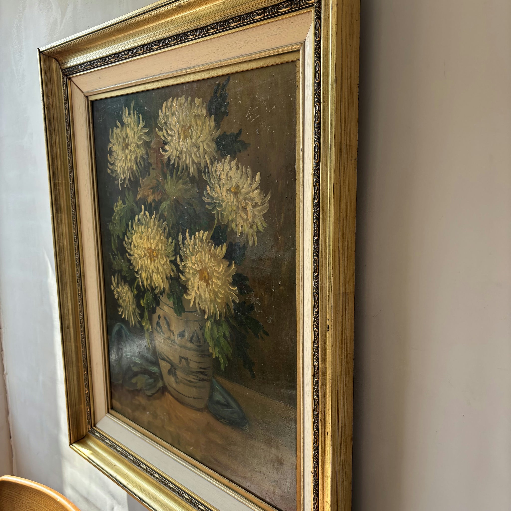 Traditional Flowery Still Life Oil Painting 