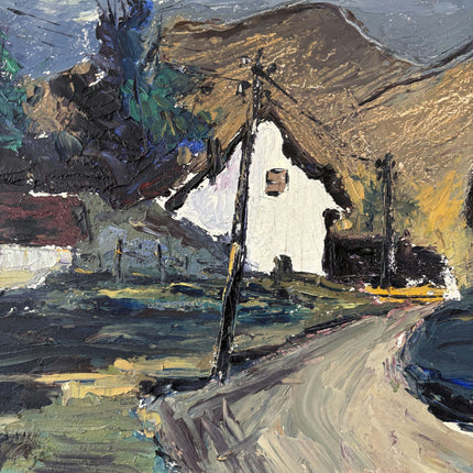Figurative Oil Painting Landscape "Mountain Road" Refined Large Artwork Holland Art Shop