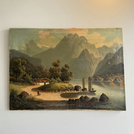 Timeless Scenery Oil Painting "Mountain Peak" Elegant Art Holland Art Shop