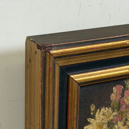 Handcrafted Floral Still Life Oil Painting "Flower Vase" Elegant Small Artwork Holland Art Shop