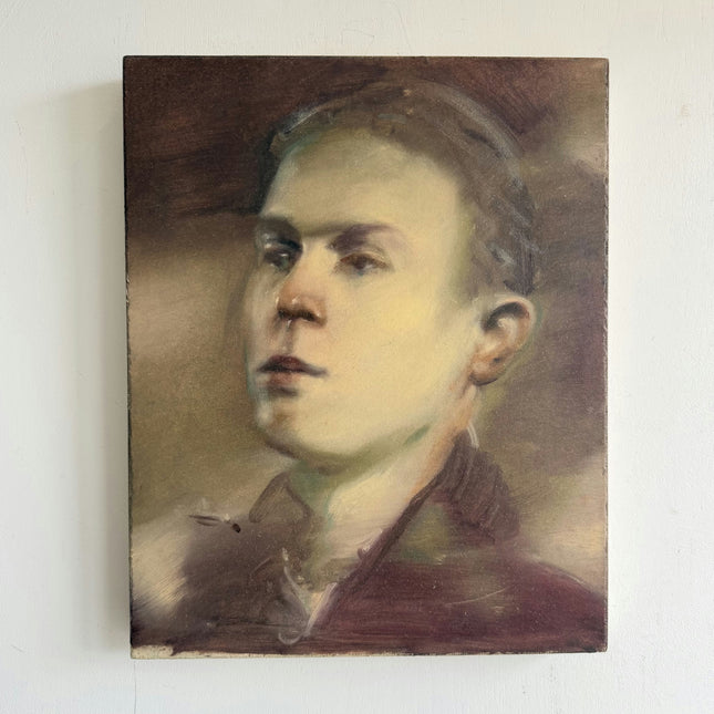 Timeless Portrait Oil Painting "Young Man" Refined Small Art Holland Art Shop