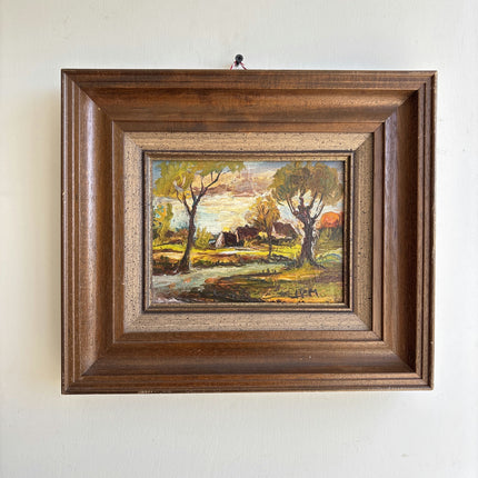 Expressive Landscape Oil Painting "Framed Painting" Elegant Small Artwork Holland Art Shop