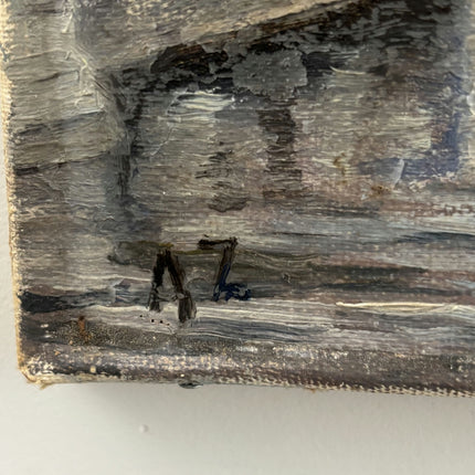Timeless Cityscape Oil Painting "Harbor Bridge" Detailed Small Art Holland Art Shop