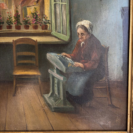 Original Figurative Oil Painting "Old Woman" Timeless Artwork Holland Art Shop