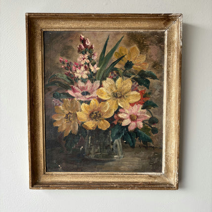 Fine Oil Painting Still Life "Fleur" Authentic Small Artwork Holland Art Shop