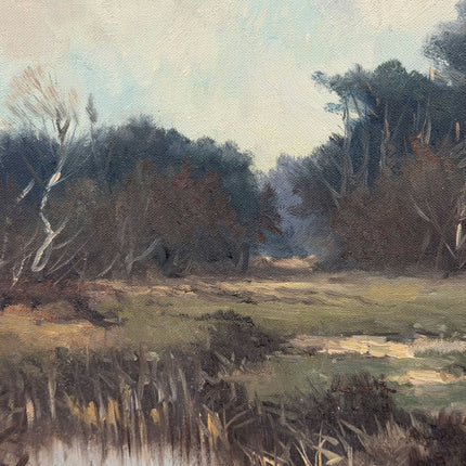 Refined Landscape Oil Painting "Bare Trees" Timeless Artwork Holland Art Shop