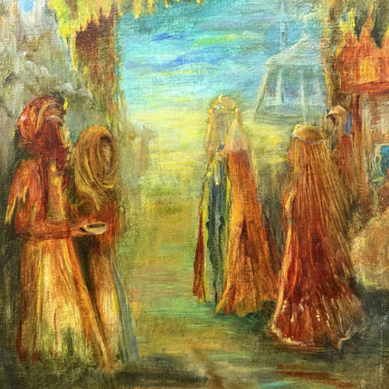 Vintage Figurative Oil Painting "Framed Canvas" Refined Art Holland Art Shop