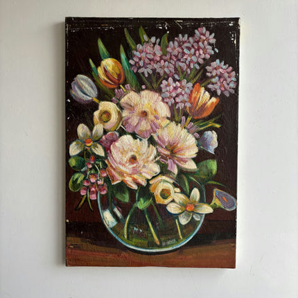Authentic Floral Still Life Oil Painting "Flower Bouquet" Handcrafted Art Holland Art Shop