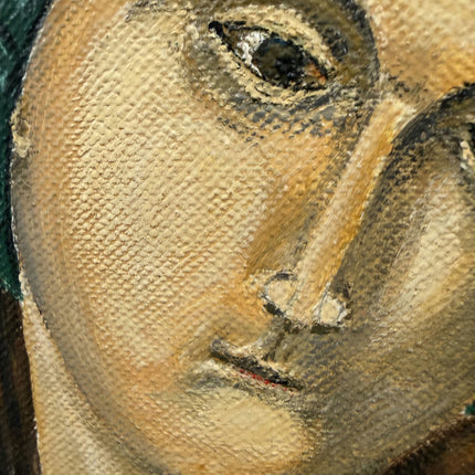 Elegant Religious  Oil Painting "Madonna Child" Original Art Holland Art Shop