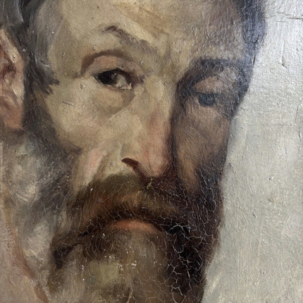 Original Portrait Oil Painting "Bearded Man" Elegant Artwork Holland Art Shop