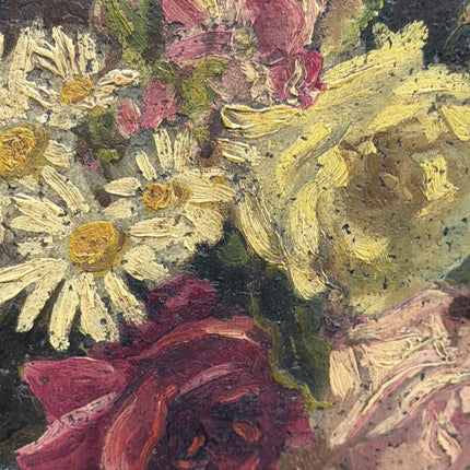 Handcrafted Floral Still Life Oil Painting "Flower Vase" Elegant Small Artwork Holland Art Shop