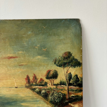 Traditional Harbor Scene Oil Painting "Sailing Boat" Refined Art Holland Art Shop