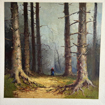 Classic Landscape Oil Painting "Pine Trees" Elegant Artwork Holland Art Shop