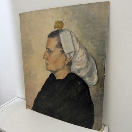 Classic Portrait Oil Painting "Profile Woman" Detailed Artwork Holland Art Shop