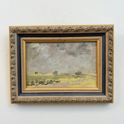Traditional Landscape Oil Painting "Ornate Frame" Refined Small Artwork Holland Art Shop