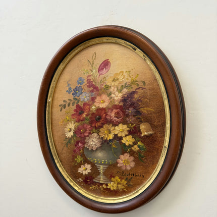 Handcrafted Floral Still Life Oil Painting "Flower Vase" Traditional Small Art Holland Art Shop