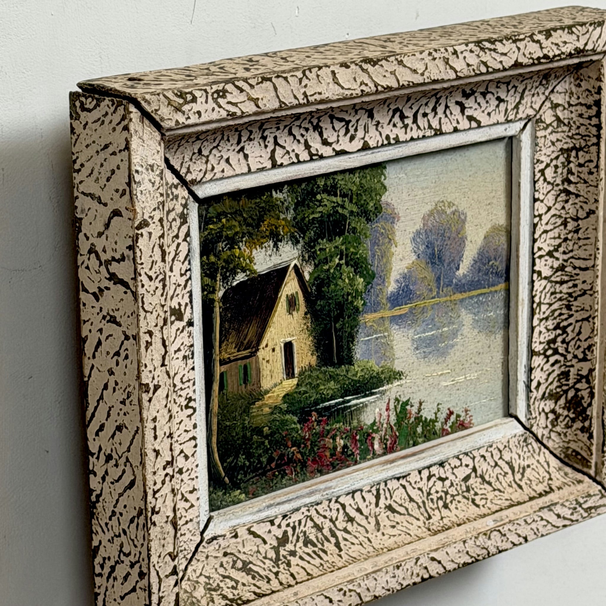 Rustic Landscape Oil Painting 