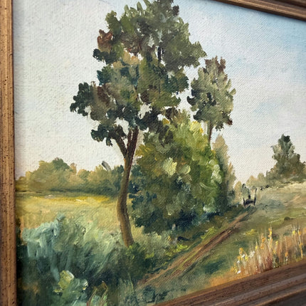 Refined Landscape Oil Painting "Framed Painting" Authentic Small Art Holland Art Shop
