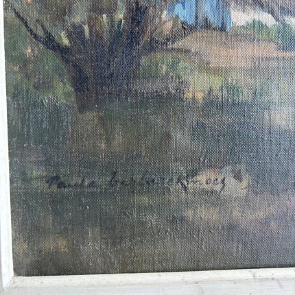 Authentic Landscape Oil Painting "Grazing Cows" Vintage Art Holland Art Shop