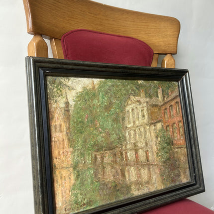 Handcrafted Cityscape Oil Painting "Framed Painting" Elegant Artwork Holland Art Shop