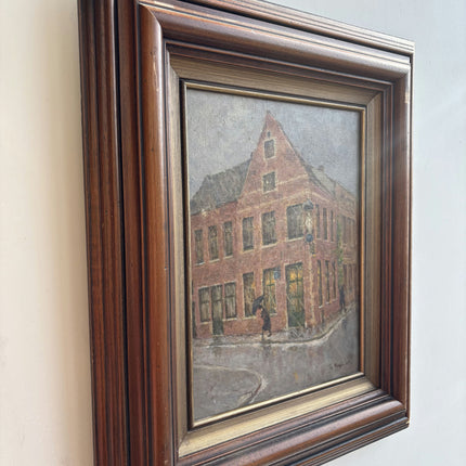 Handcrafted Cityscape Oil Painting "Framed Painting" Authentic Art Holland Art Shop
