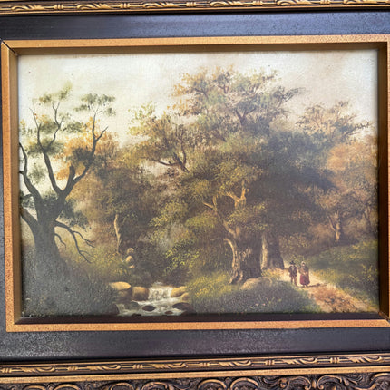 Classic Landscape Oil Painting "Ornate Frame" Handcrafted Small Art Holland Art Shop