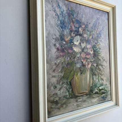 Timeless Floral Still Life Oil Painting "Flower Vase" Detailed Artwork Holland Art Shop