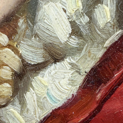 Elegant Portrait Oil Painting "Paint Strokes" Traditional Small Artwork Holland Art Shop