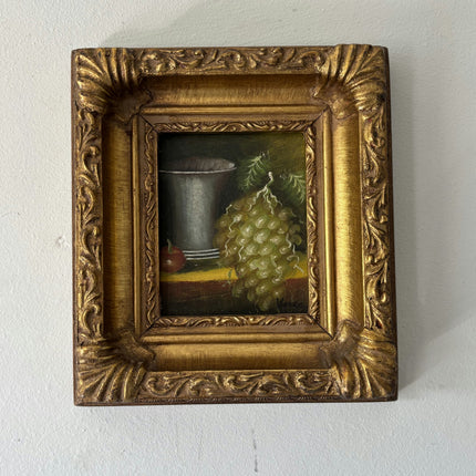 Elegant Still Life Oil Painting "Gilded Frame" Original Small Artwork Holland Art Shop