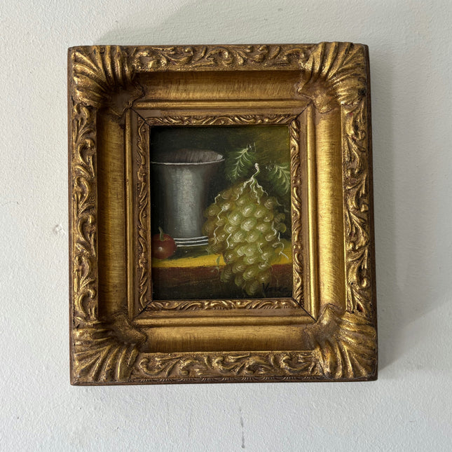 Elegant Still Life Oil Painting "Gilded Frame" Original Small Artwork Holland Art Shop