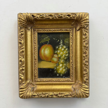 Rustic Still Life Oil Painting "Painted Surface" Detailed Small Artwork Holland Art Shop