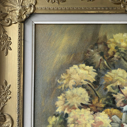 Classic Floral Still Life Oil Painting "Gilded Frame" Elegant Large Art Holland Art Shop
