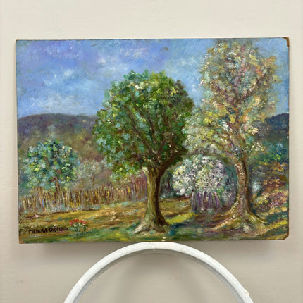Handcrafted Landscape Oil Painting "Old Oak" Expressive Artwork Holland Art Shop