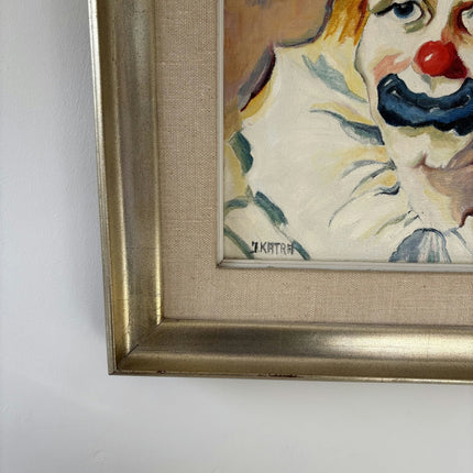 Expressive Portrait Oil Painting "Sad Clown" Traditional Large Art Holland Art Shop