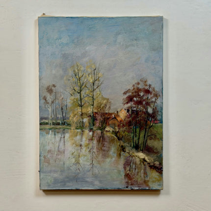 Refined Landscape Oil Painting "Autumn Trees" Expressive Art Holland Art Shop