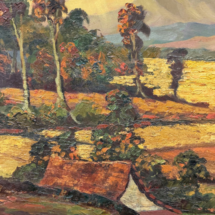 Traditional Scenery Oil Painting "Worn Frame" Vintage Large Artwork Holland Art Shop