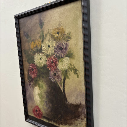 Handcrafted Floral Still Life Oil Painting "Flower Bouquet" Expressive Small Art Holland Art Shop