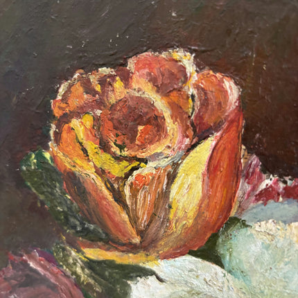 Vintage Still Life Oil Painting "Flower Vase" Authentic Art Holland Art Shop