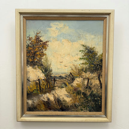 Classic Seascape Oil Painting "Sandy Path" Expressive Art Holland Art Shop