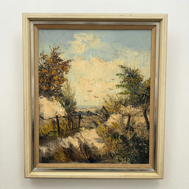 Classic Seascape Oil Painting "Sandy Path" Expressive Art Holland Art Shop