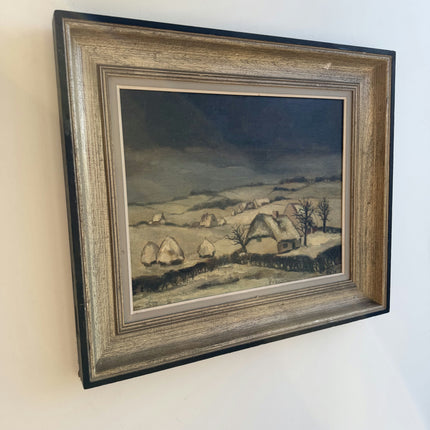 Timeless Winter Landscape Oil Painting "Framed Painting" Detailed Art Holland Art Shop