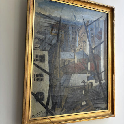 Ternand Timeless Cityscape Oil Painting "Rooftop View" French Artwork Holland Art Shop